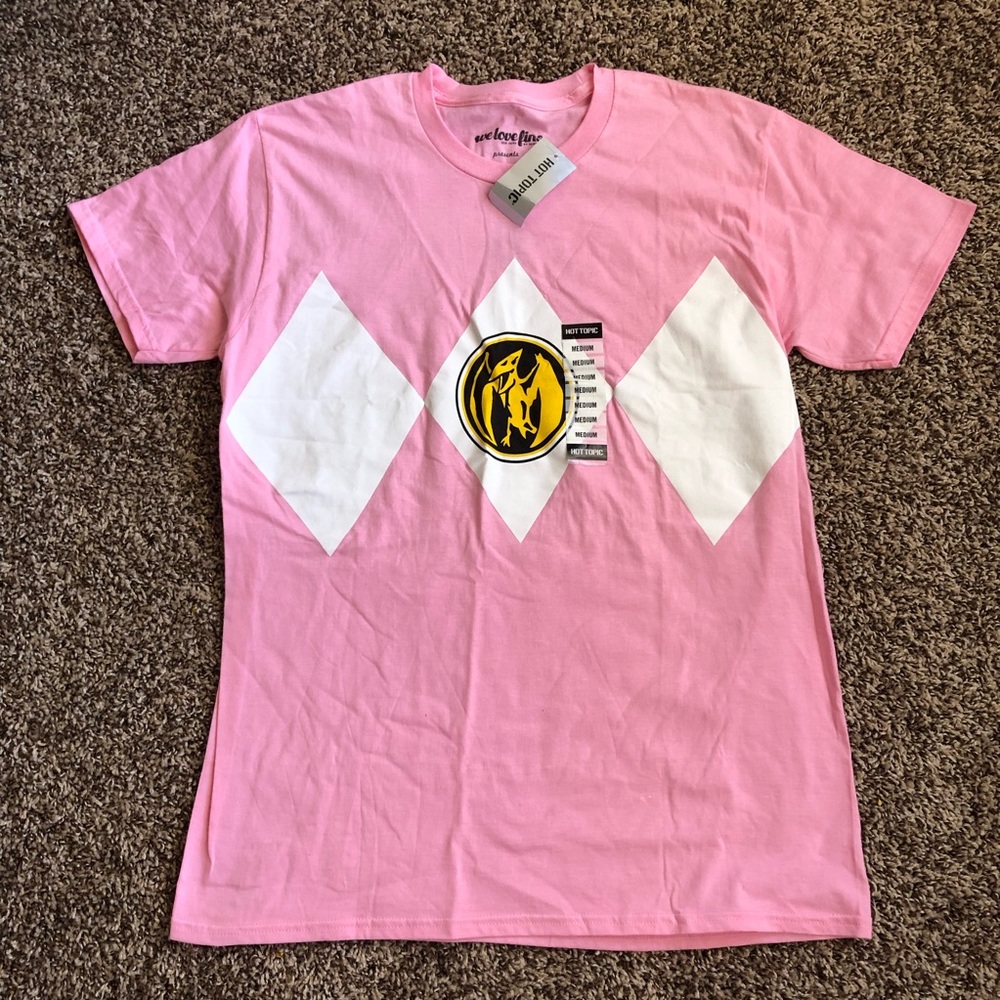 NWT Hot topic medium pink power rangers